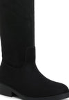 Chiru Round Toe Microfiber Calf Boots