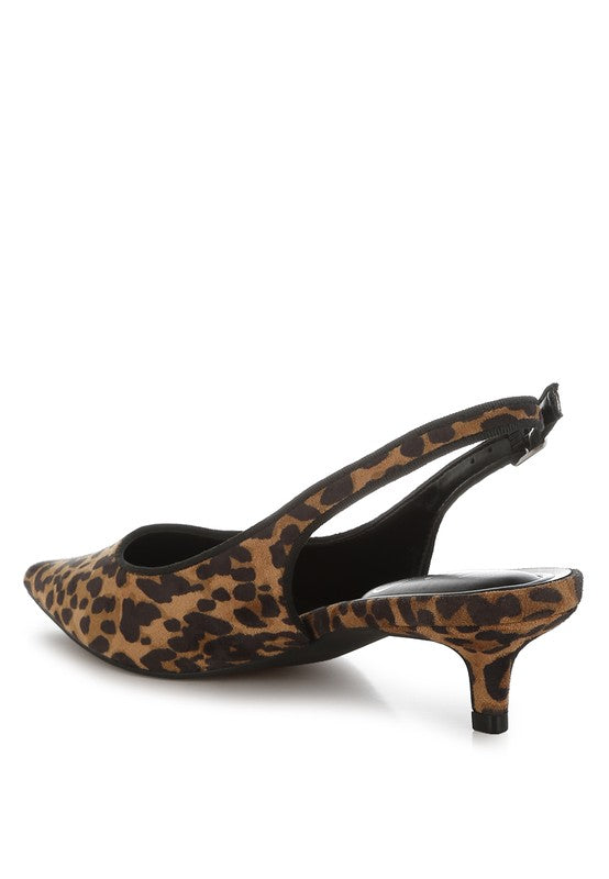 Jahzara Slingback Kitten Heel Sandals