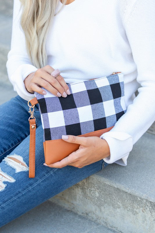 Buffalo Plaid Clutch