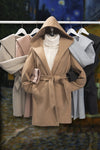 JQ Fleece Belted Hoodie Coat