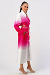 Color gradient spring trench coat