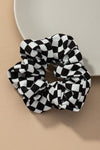 Check Pattern Soft Satin Hair Scrunchies