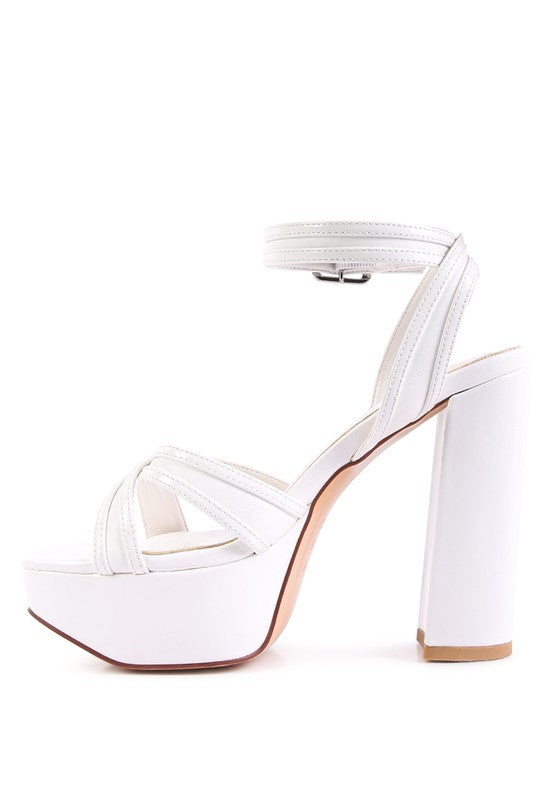 NYLE PLATFORM HEELED SANDALS