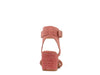 RAYNA BLUSH BRAIDED JUTE STRAP AND SUEDE SANDAL