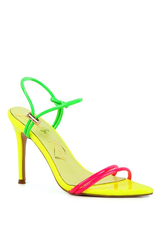 HIGH PORCH DRAWSTRING BAND HIGH HEELED SANDAL