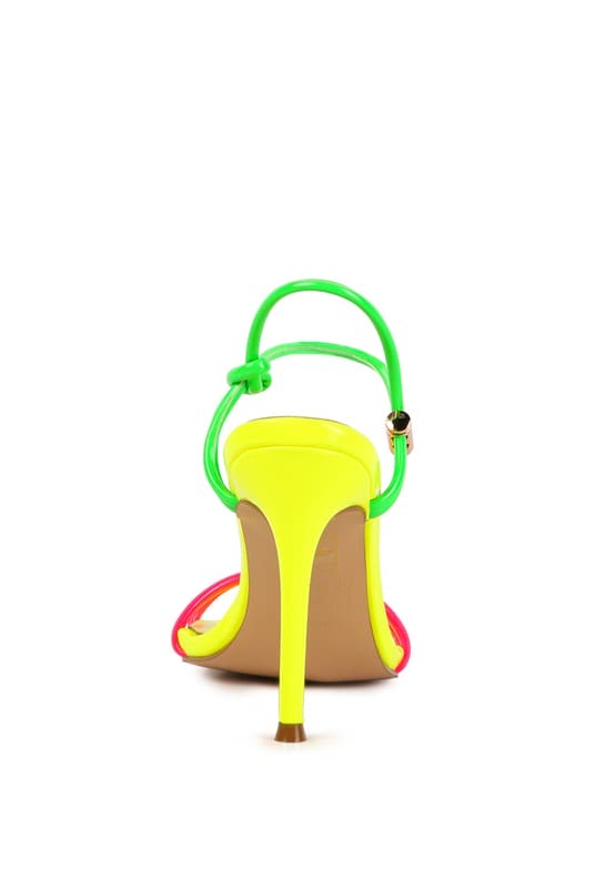 HIGH PORCH DRAWSTRING BAND HIGH HEELED SANDAL