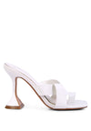 Snatched Intertwined Toe Ring Heeled Sandals