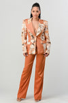 ATHINA TRANSITION PRINT BLAZER AND PANT SUIT