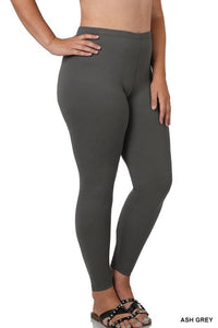 Plus Brushed DTY Microfiber Full-Length Leggings