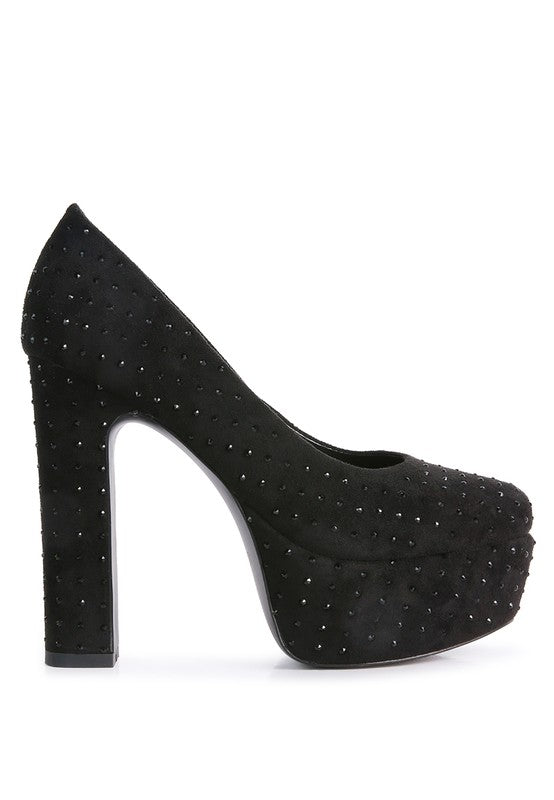 Poppins Glinting Platform High Pumps