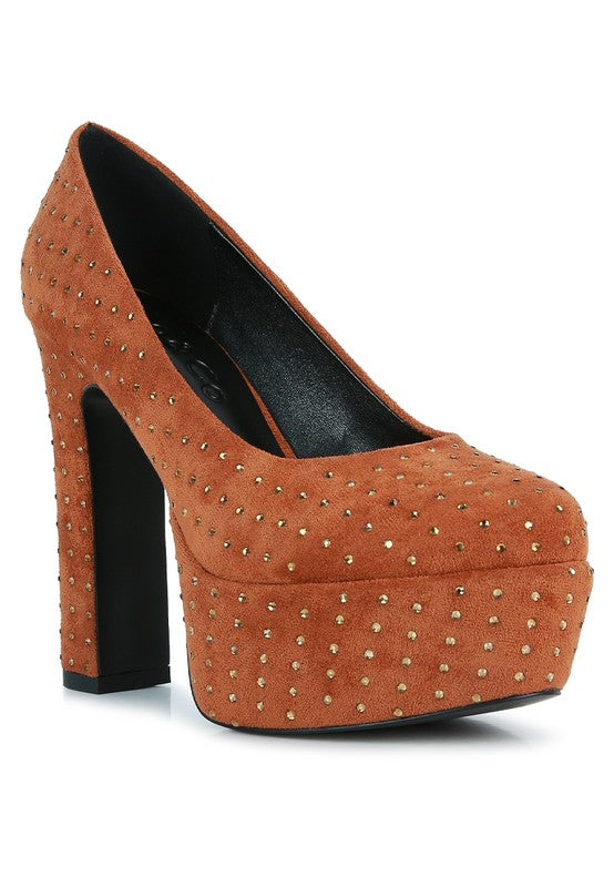 Poppins Glinting Platform High Pumps