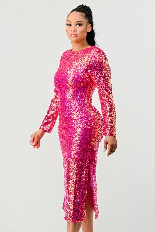 SEQUIN GLAMOUR MAXII DRESS