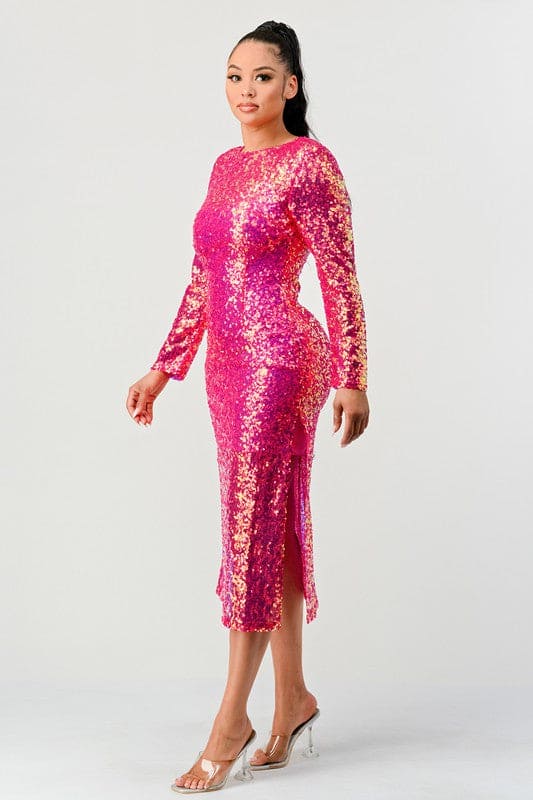 SEQUIN GLAMOUR MAXII DRESS