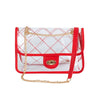 TRENDY  HIGH QUALITY QUILTED CLEAR PVC BAG