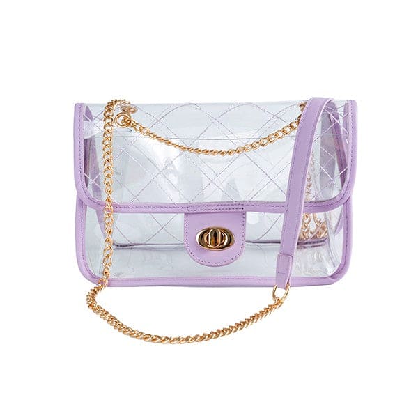 HIGH QUALITY QUILTED CLEAR PVC BAG