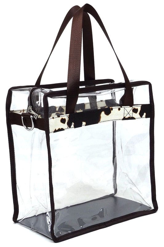 Fashion See Thru Transparent Tote Satchel