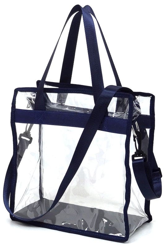 Fashion See Thru Transparent Tote Satchel