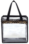 Fashion See Thru Transparent Tote Satchel