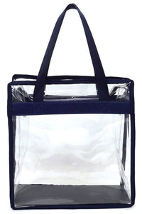 Fashion See Thru Transparent Tote Satchel