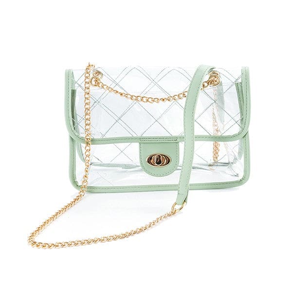 HIGH QUALITY QUILTED CLEAR PVC BAG