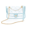 TRENDY  HIGH QUALITY QUILTED CLEAR PVC BAG