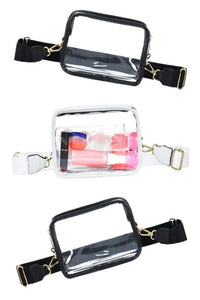 Clear Square Stadium Sling Bag Crossbody Strap