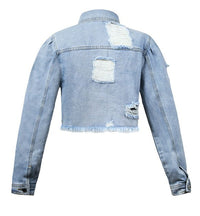 Cropped denim jacket