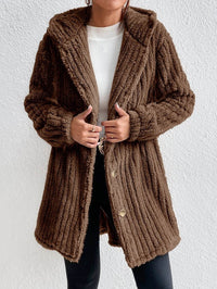 Teddy coat with hood