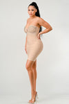 Betting on you casual embellished bandage dress