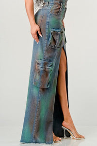 ATHINA VINTAGE HAND WASHED BUTTON UP SLIT DRESS