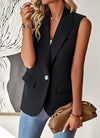 Sleeveless blazer