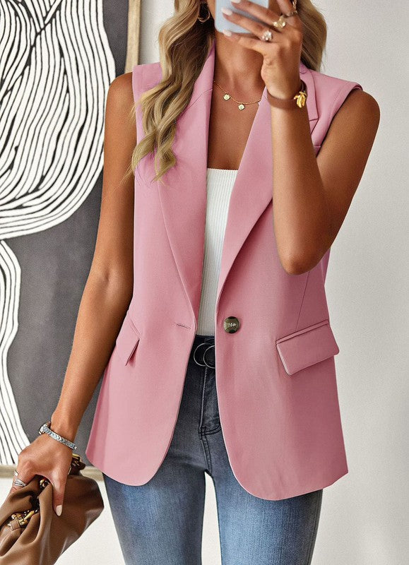 Sleeveless blazer