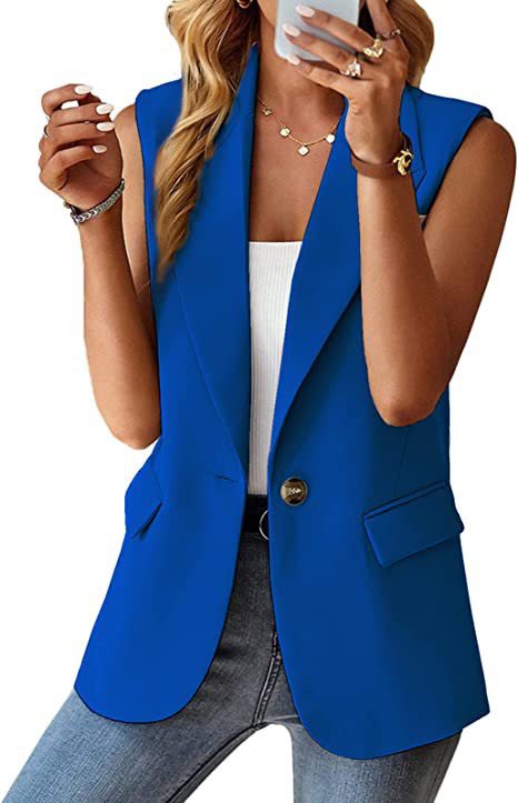 Sleeveless blazer