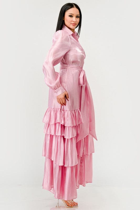 Aurora Tiered Elegance Full Maxi Dress