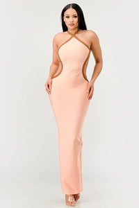 Peaches and Cream Infinity Gown Bandage dress