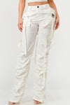 Ruched Utility Elegance Pants