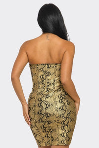 Serpentine Glamour Bodycon Dress