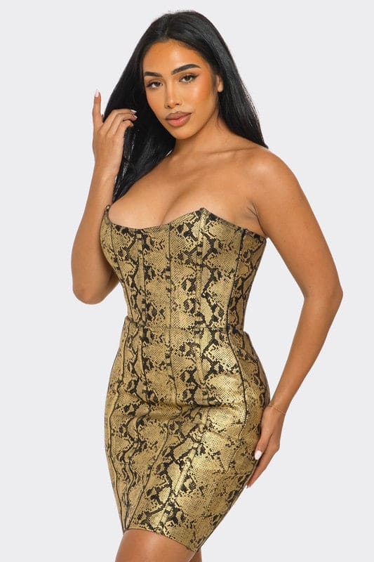 Serpentine Glamour Bodycon Dress