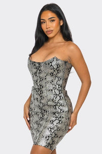 Serpentine Glamour Bodycon Dress