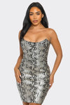 Serpentine Glamour Bodycon Dress