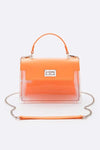 2 Tone Top Handle Transparent Stadium Bag