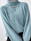 Knit turtleneck sweater