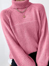 Knit turtleneck sweater