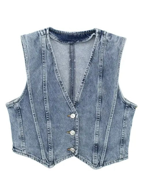 Denim vest