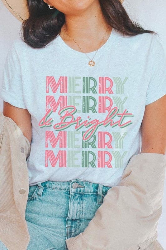 Retro Merry & Bright Graphic Tee