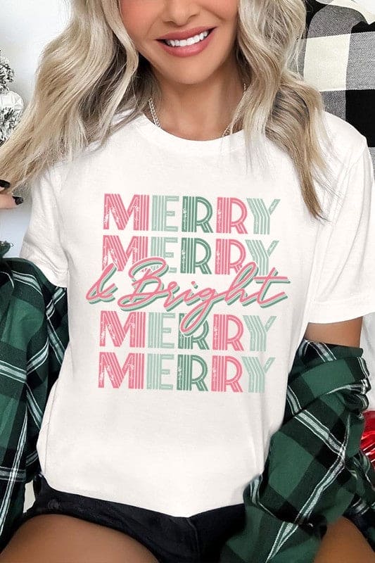 Retro Merry & Bright Graphic Tee