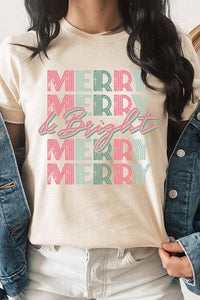 Retro Merry & Bright Graphic Tee