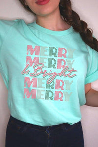 Retro Merry & Bright Graphic Tee