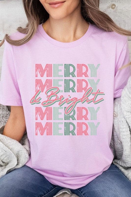 Retro Merry & Bright Graphic Tee