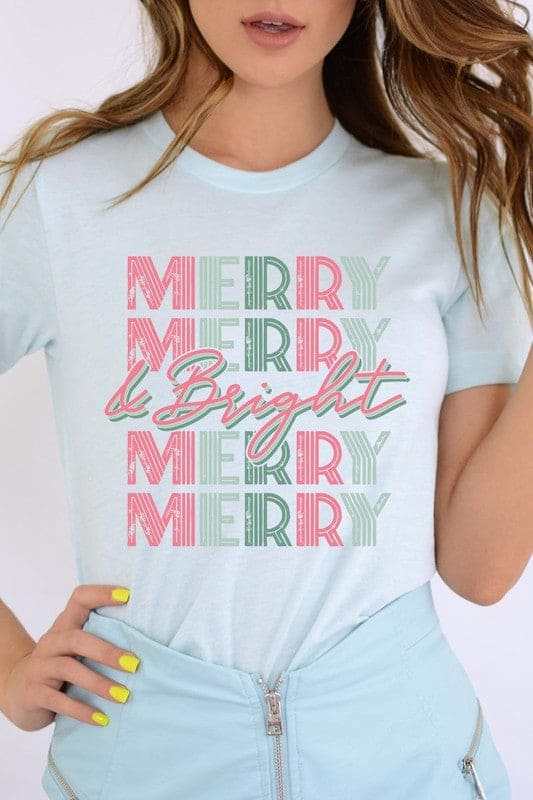 Retro Merry & Bright Graphic Tee